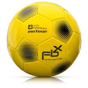 Piłka nożna  METEOR FBX #4 neonowy żółty