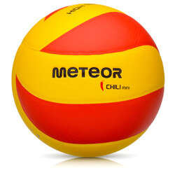 Piłka siatkowa Meteor Chili PU mini 4 żółty/czerwony