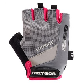 Rękawiczki rowerowe Meteor Gel GX34 grey-pink L