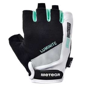 Rękawiczki rowerowe Meteor Gel GX37 L biały/miętowy