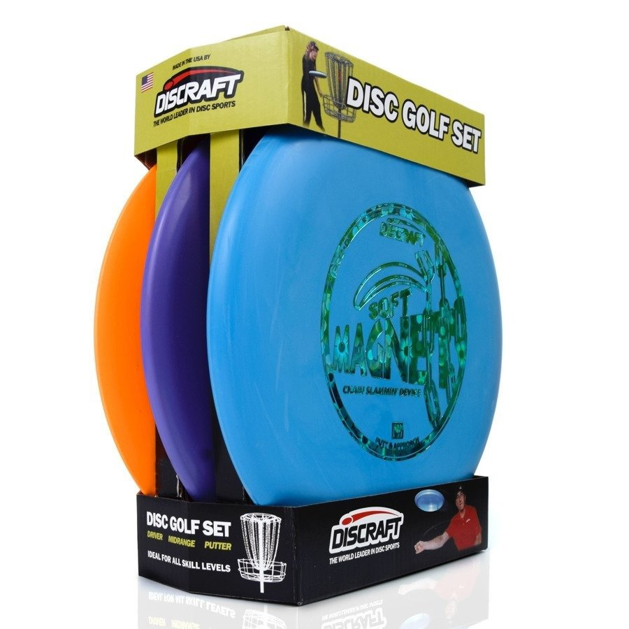 Frisbee Discraft Disc Golf Set Beginner DSSB 2 niebieski granat