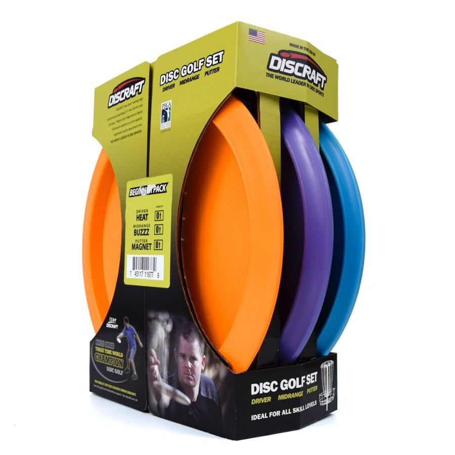 Frisbee Discraft Disc Golf Set Beginner DSSB 2 niebieski granat