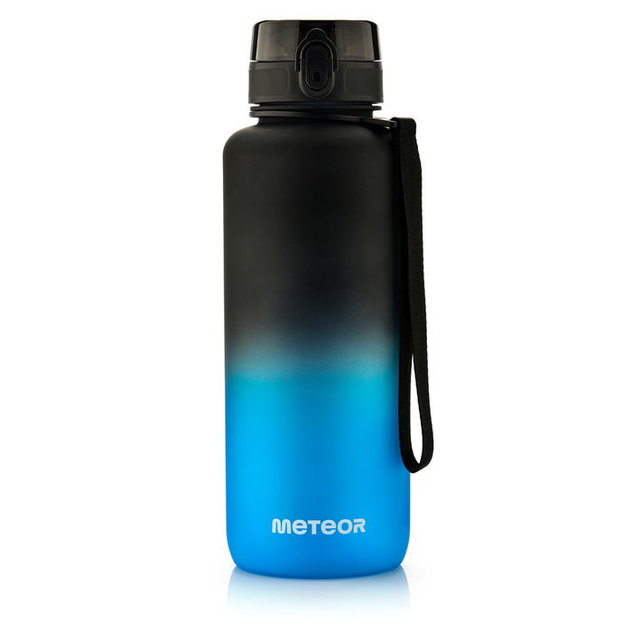 Bidon sportowy Meteor 1500 ml czarny/niebieski