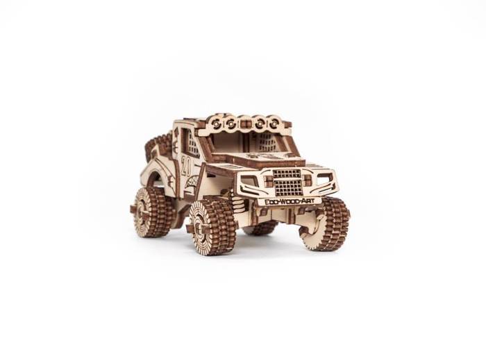 EWA Drewniane Puzzle 3D Zestaw 5 Pojazdów