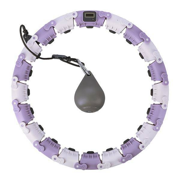 FH05 VIOLET/GRAY HULA HOP Z OBCIĄŻNIKIEM I LICZNIKIEM