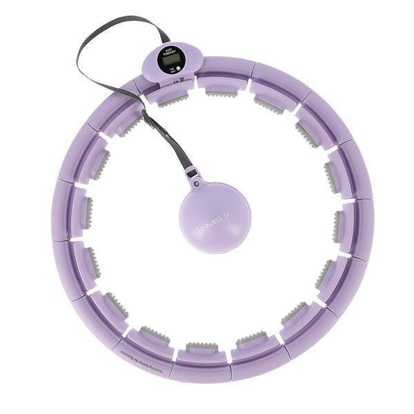 HHW09 HULA HOP VIOLET Z WYPUSTKAMI I OBCIĄŻNIKIEM + LICZNIK HMS