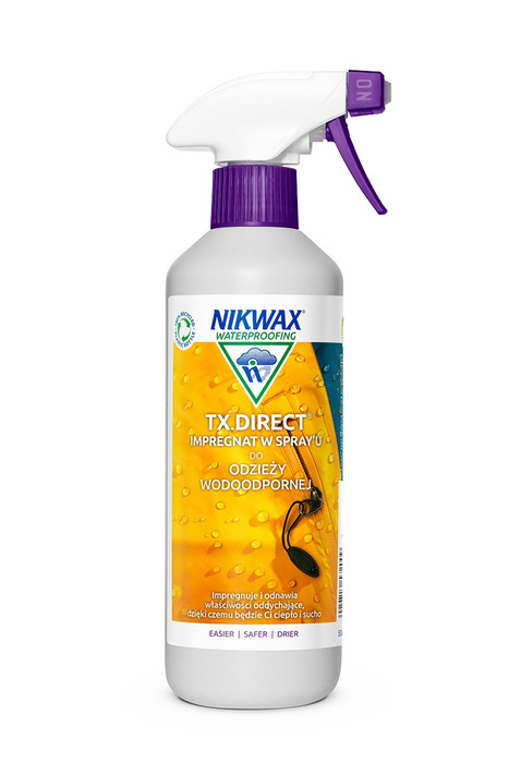 Impregnat w spray'u do odzieży wodoodpornej Nikwax TX Direct 500ml