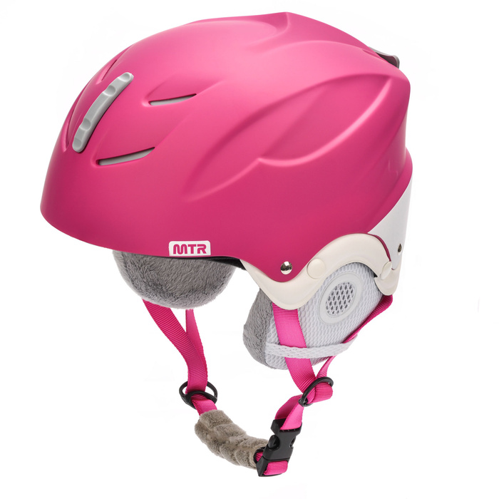 Kask narciarski Meteor Lumi XS 48-52 cm różowy/biały