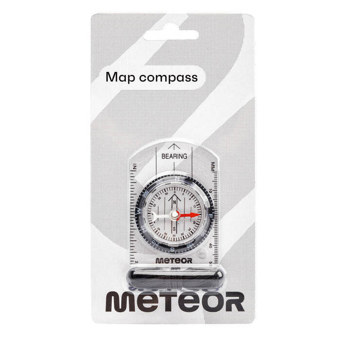 Kompas mały z linijką Meteor