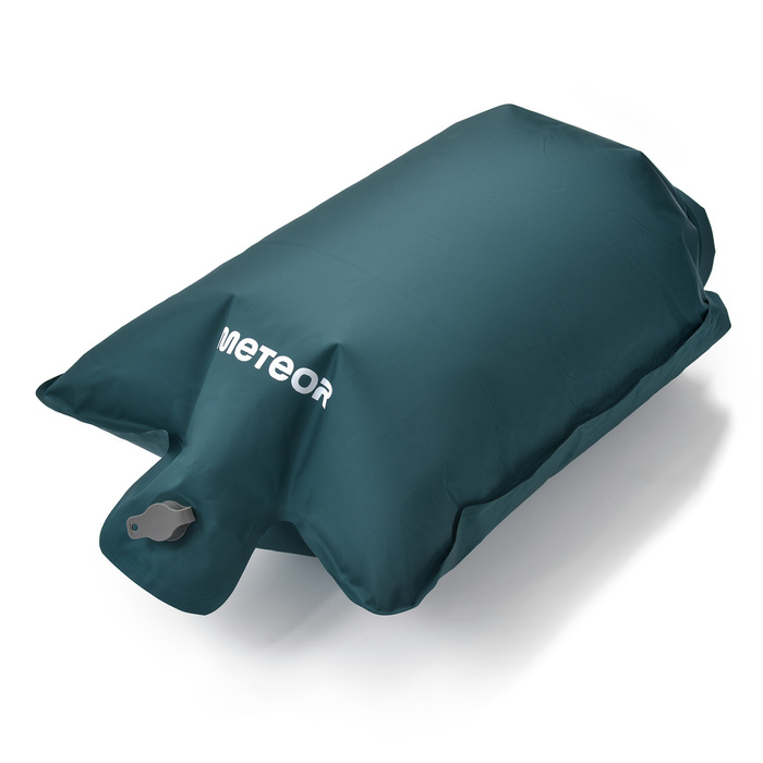 Materac nadmuchiwany z zagłówkami Meteor 2w1 (pompka+drybag) 190×120×5,5 cm morski