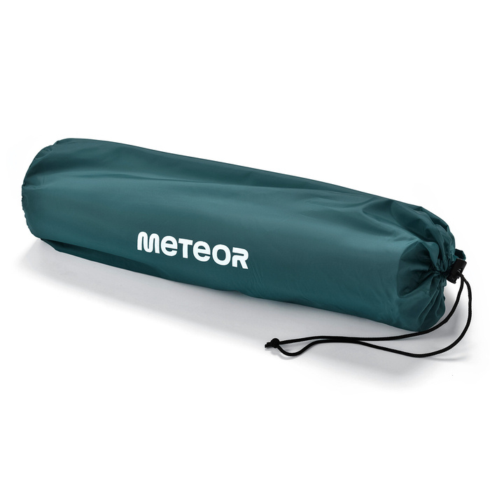 Materac nadmuchiwany z zagłówkiem Meteor 2w1 (pompka+drybag) 188×60×8,5 cm morski