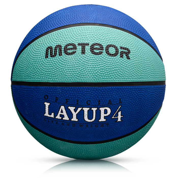 PIŁKA KOSZOWA METEOR LAYUP #4 niebieska