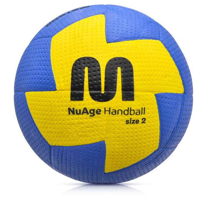 Piłka ręczna Meteor Nuage damska 2  niebieski/żółty