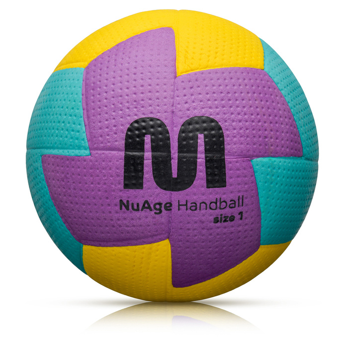 Piłka ręczna Meteor Nuage junior 1 fioletowy/błękitny/żółty