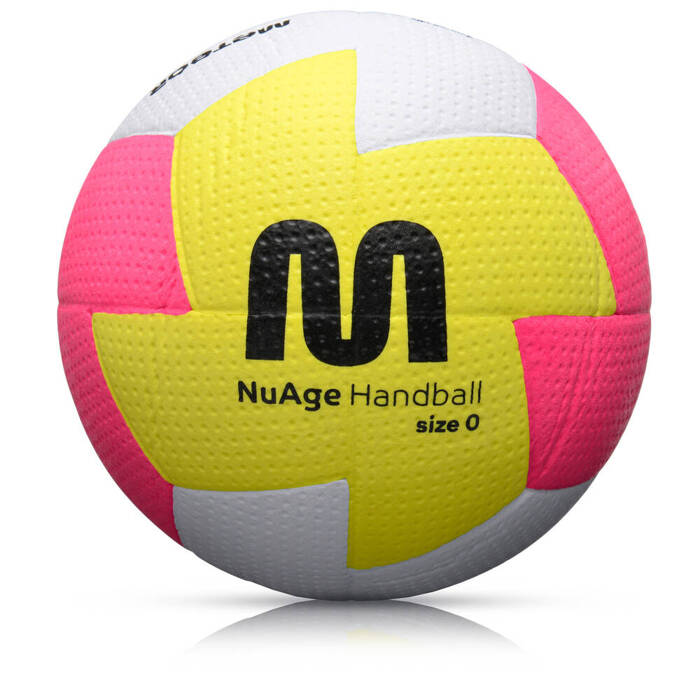 Piłka ręczna Meteor Nuage mini 0 żółty/różowy/biały