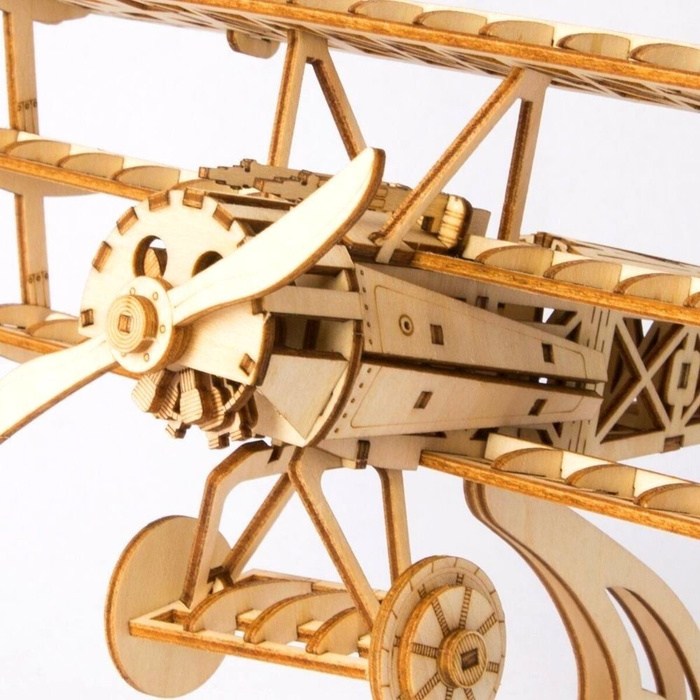 ROBOTIME Drewniany Model Puzzle 3D Samolot DIY