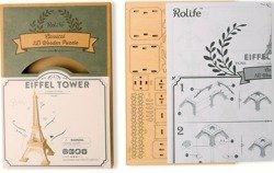 ROBOTIME Drewniany Model Puzzle 3D Wieża Eiffla