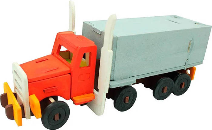 ROBOTIME Model Puzzle 3D Do Malowania Farby Ciężarówka