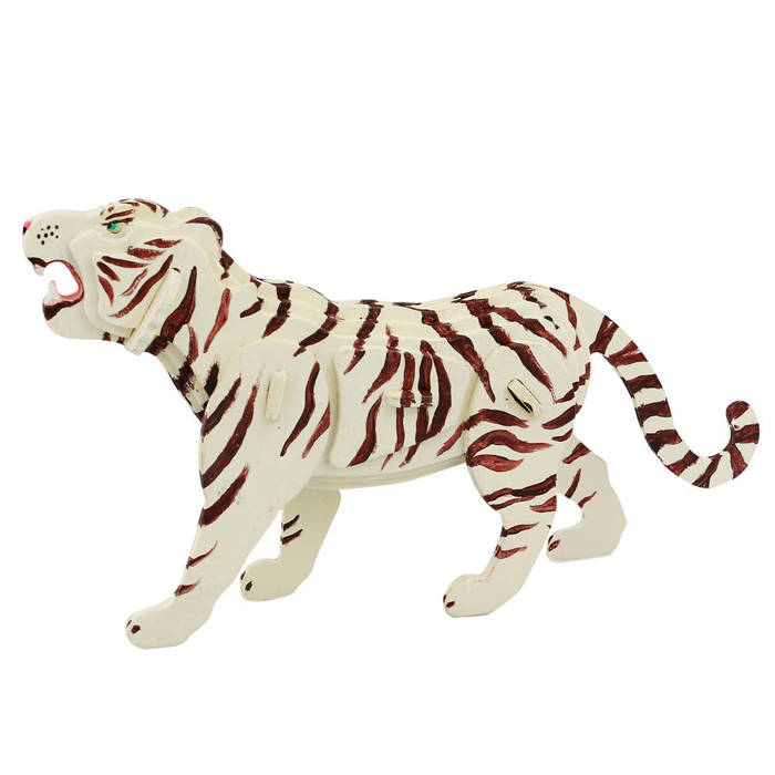 ROBOTIME Model Puzzle 3D Do Malowania Farby Tygrys