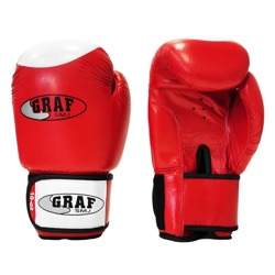 Rękawice bokserskie RED SMJ 3640 Skóra cielęca