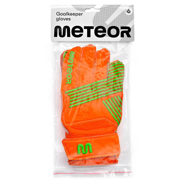 Rękawice bramkarskie Meteor Catch 6 pomarańczowy