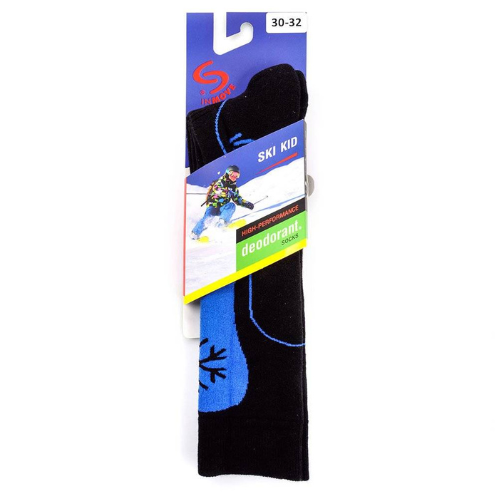 SKARPETY SKI KID DEODRANT JJW czarno - niebieskie