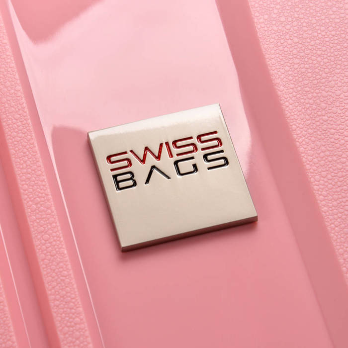 Średnia Walizka SwissBags Tourist 65cm Różowa