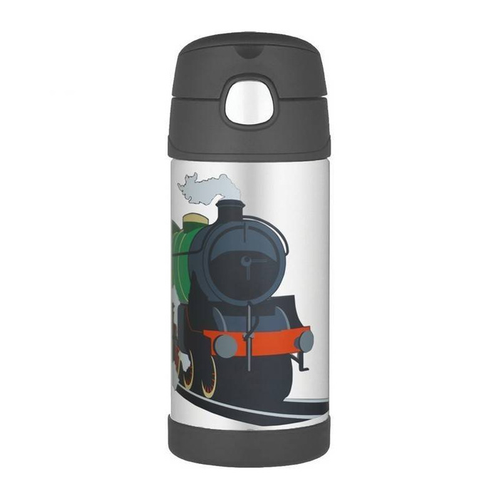 Termos dziecięcy ze słomką 355 ml THERMOS – pociąg