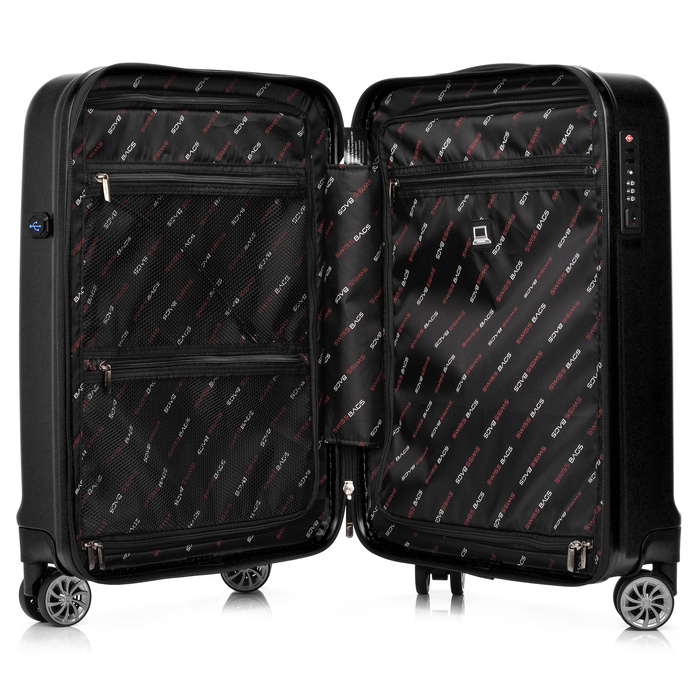 Walizka Kabinowa SwissBags Cosmos 55cm Czarna